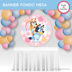 Bluey y Bingo rosa y azul:...