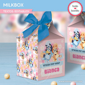Bluey y Bingo rosa y azul:...