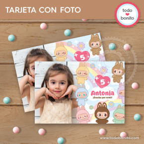 Labubu: tarjeta con foto