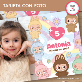 Labubu: tarjeta con foto