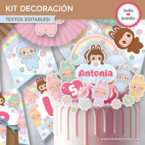 Labubu: kit imprimible...