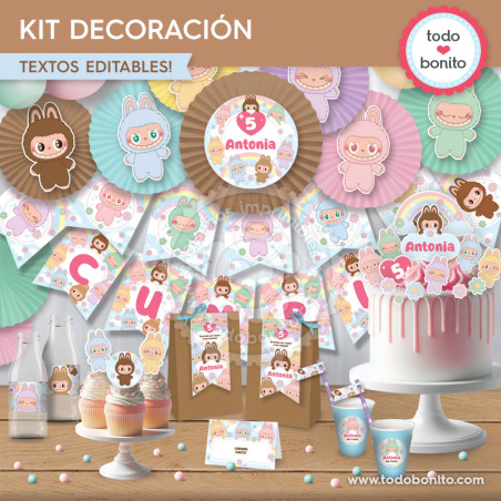 Labubu: kit imprimible...