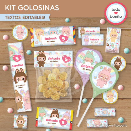 Labubu: kit etiquetas de...