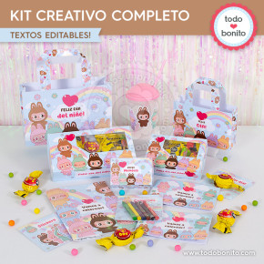 Labubu: kit imprimible...