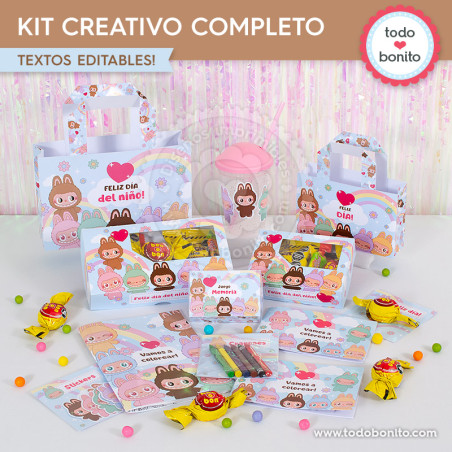 Labubu: kit imprimible...