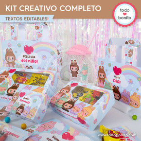 Labubu: kit imprimible...