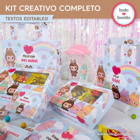 Labubu: kit imprimible...