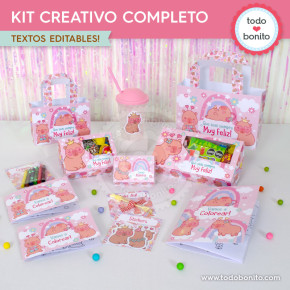 Capibara rosa: kit...