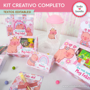 Capibara rosa: kit...