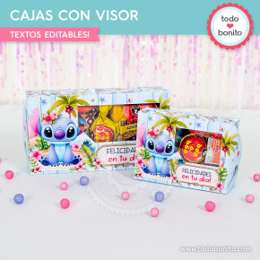 Stitch: Cajas con visor día...