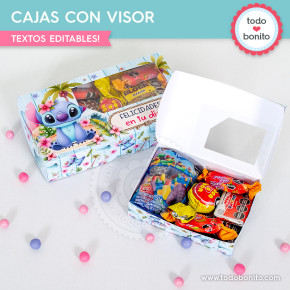Stitch: Cajas con visor día...