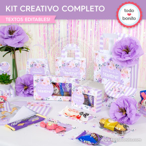 Floral Mod2: kit imprimible...
