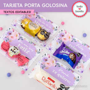 Floral Mod2: tarjeta porta...