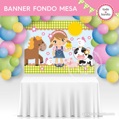 Granja niñas: banners para...