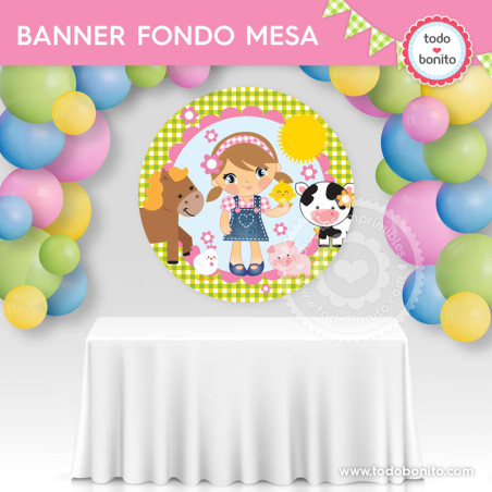 Granja niñas: banners para...