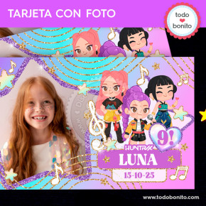 Cantantes K-pop: tarjeta...