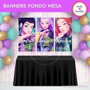 Cantantes K-pop: banners...