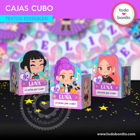 Cantantes K-pop: cajas cubo