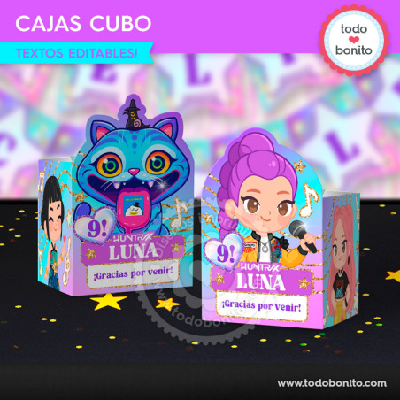 Cantantes K-pop: cajas cubo