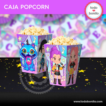 Cantantes K-pop: caja popcorn