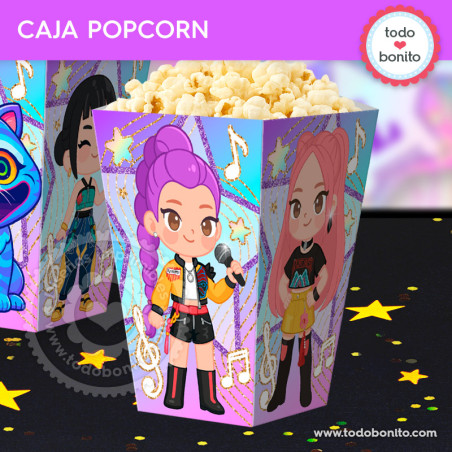 Cantantes K-pop: caja popcorn