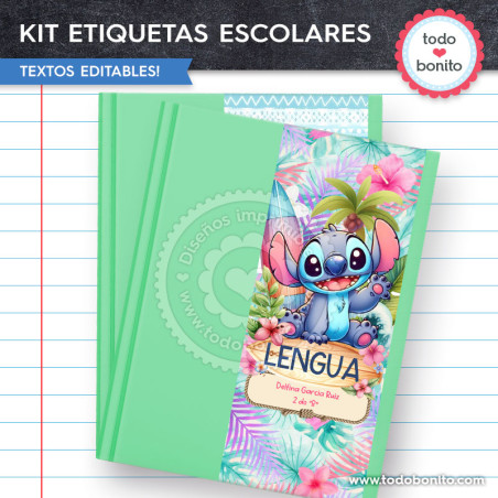 Stitch: Kit imprimible...