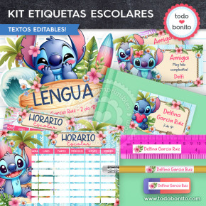 Stitch: Kit imprimible...
