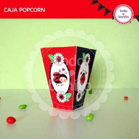 Ladybug rojo: caja popcorn