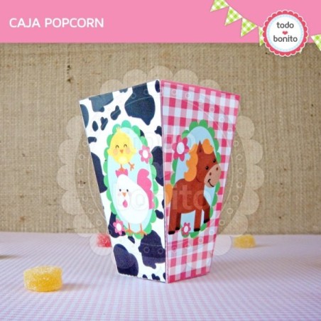 Granja nenas: caja popcorn