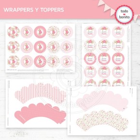 Shabby Chic Rosa: wrappers...