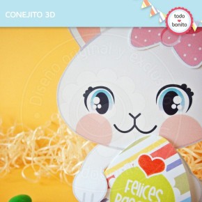 Pascuas: conejitos 3D