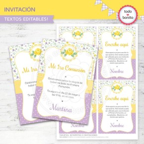 Shabby Chic violeta y...