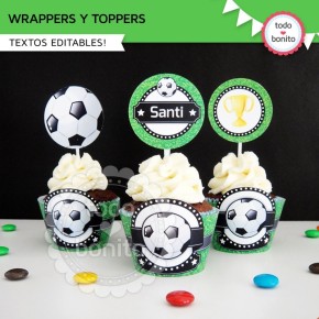 Fútbol: wrappers y toppers...