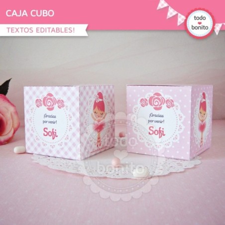 Bailarina: cajas cubo