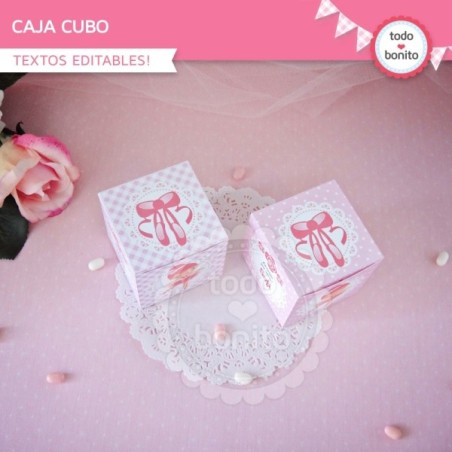 Bailarina: cajas cubo