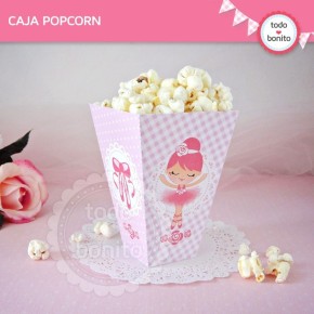 Bailarina: cajita popcorn