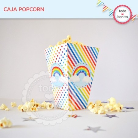 Arcoiris: cajita popcorn