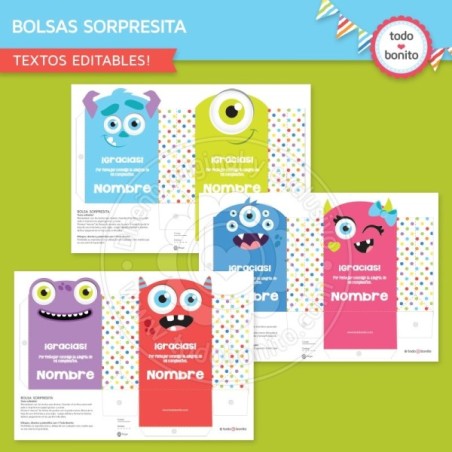 Monstruitos: bolsa...