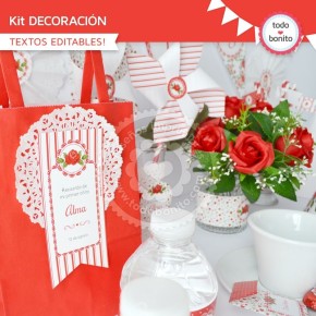 Shabby Chic Rojo: kit...