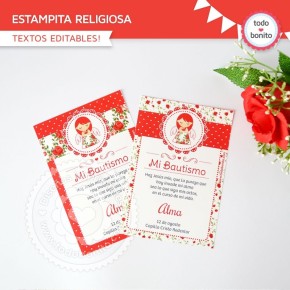 Shabby Chic Rojo: Estampita...