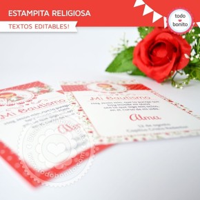 Shabby Chic Rojo: Estampita...