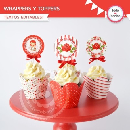 Shabby Chic Rojo: wrappers...