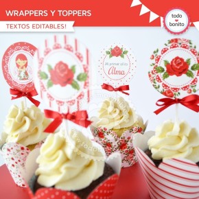 Shabby Chic Rojo: wrappers...