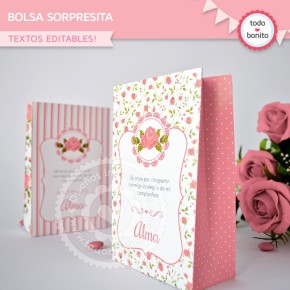 Shabby Chic Rosa: bolsas...