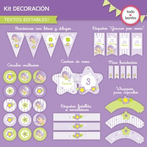 Hada Lila: decoración de fiesta