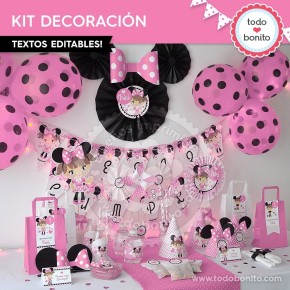 Orejas Minnie Rosa: kit...