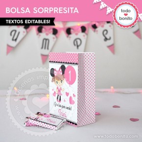 Orejas Minnie Rosa: bolsa...