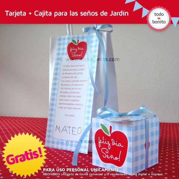 Regalitos para las Seños del Jardín GRATIS!