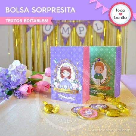 Princesita Sofia: bolsa...