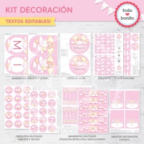Angelito bebé rosa: kit...